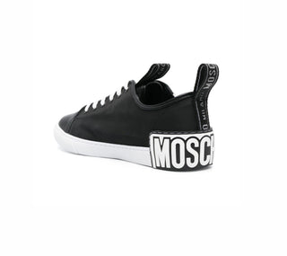 Moschino Maxi Logo Zip Sneaker Black