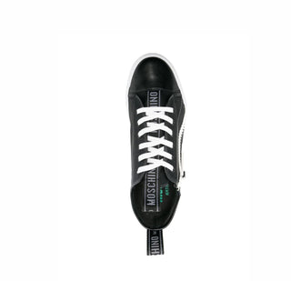 Moschino Maxi Logo Zip Sneaker Black