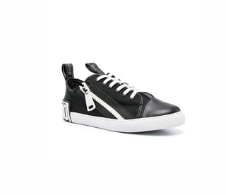 Moschino Maxi Logo Zip Sneaker Black
