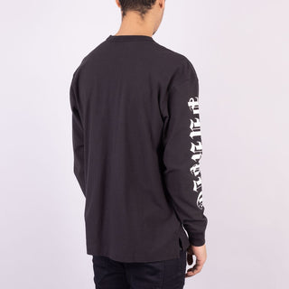 Purple Brand Gothic Wordmark Long Sleeve T-Shirt