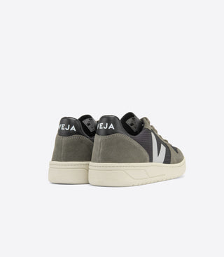 Veja V-10 Ripstop Black Oxford Trainer Grey Mud