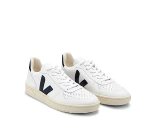 Veja V-10 Leather Trainer White